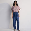 The New Society Piero Woman Pant Blue Denim