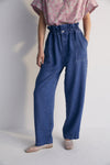 The New Society Piero Woman Pant Blue Denim