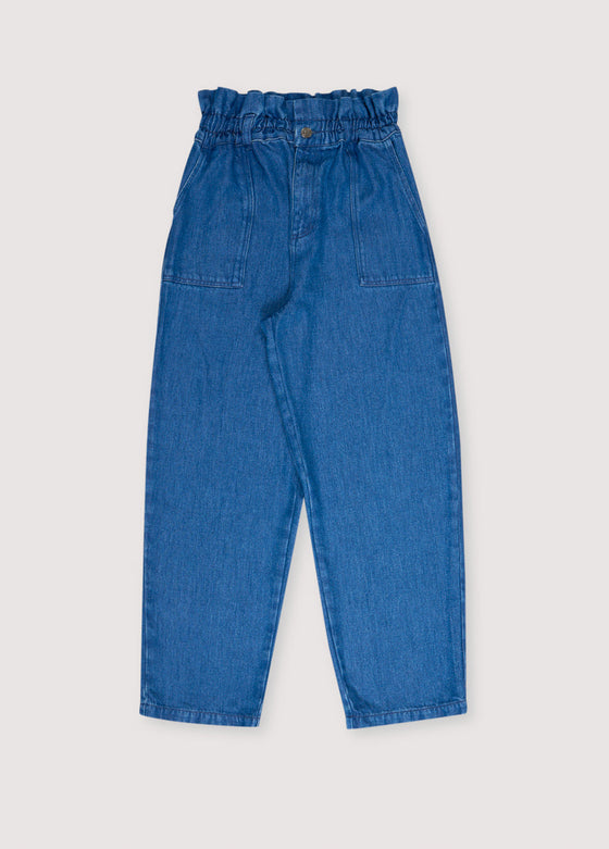 The New Society Piero Woman Pant Blue Denim