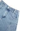 Ridge Denim Skirt - Mid Blue Denim