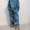 Ridge Denim Trouser - Mid Blue Denim