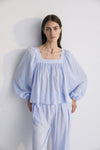 The New Society Symi Woman Blouse Powder Blue