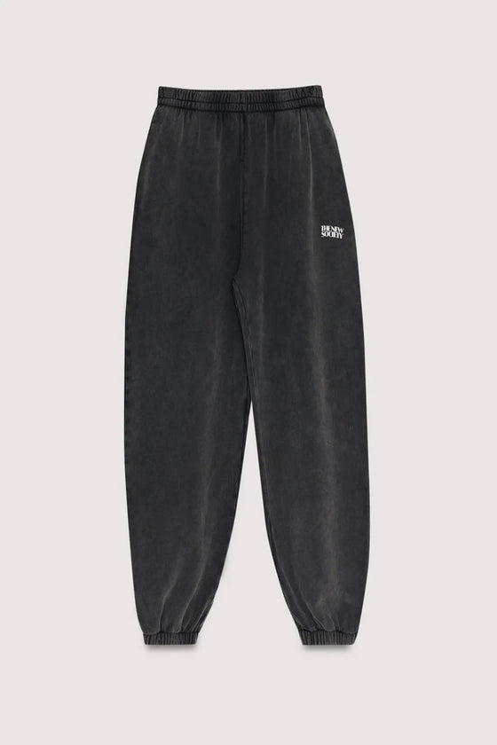 The New Society TNS Logo Woman Jogging Washed Grey