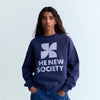 The New Society TNS Logo Woman Sweatshirt Infinite Navy