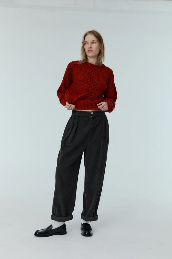 The New Society Tibet Woman Jumper Ruby Dusk