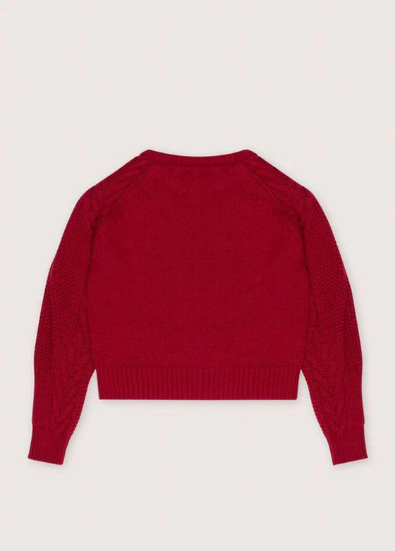 The New Society Tibet Woman Jumper Ruby Dusk