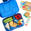 Yumbox Ireland Dublin Original 6 sections Matcha Green Funny Monsters tray