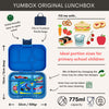 Yumbox Ireland Dublin Original 6 sections Surf Blue Race Cars tray