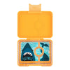 Yumbox Snack 3 sections - Yoyo Yellow / Shark tray