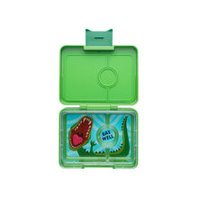  Yumbox Snack 3 sections Jurassic Green Dinosaur tray