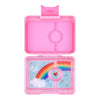 Yumbox Snack 3 sections - Powder Pink / Rainbow tray