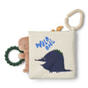 Fey Dino Roar Fabric Book - Dino Roar / Dove blue