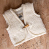 Baby Wool Teddy Vest - Natural