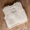 Baby Wool Teddy Vest - Natural