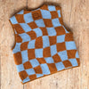 Women's Wool Teddy Vest - Sky/Caramel