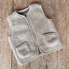 Wool Teddy Vest - Oat
