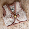 Baby Wool Teddy Vest - Oat
