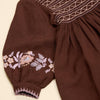 Apolina | Noemie Embroidered Dress - Dark Chocolate