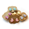 Heart Earrings - Various Colours