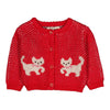 Jeanette Baby Cardigan - Kitty Cherry | Hello Simone