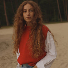  hvid Adult Vest Helle Red