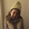 hvid Beanie Fonzie Light Yellow