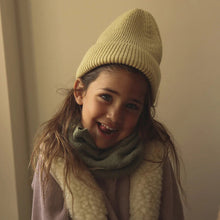  hvid Beanie Fonzie Light Yellow