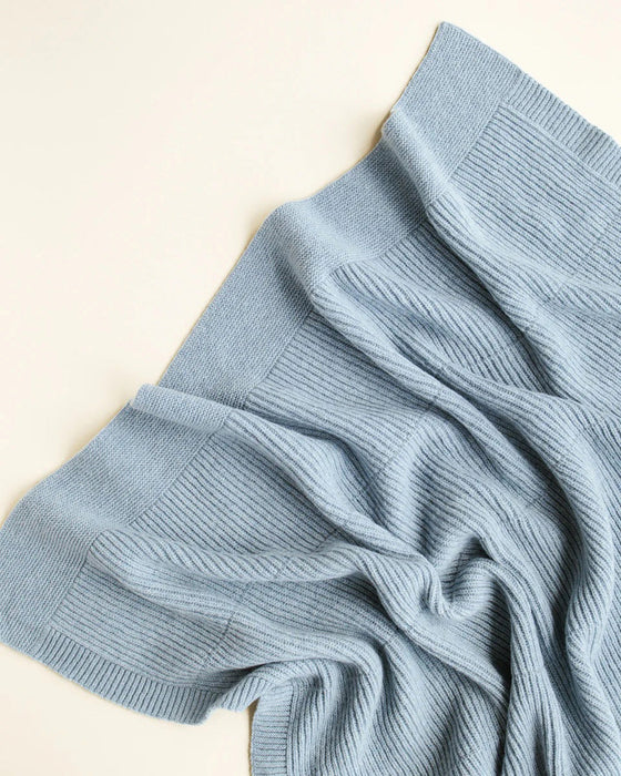 hvid Blanket Gaston Frost Blue