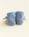 hvid Booties Light Blue