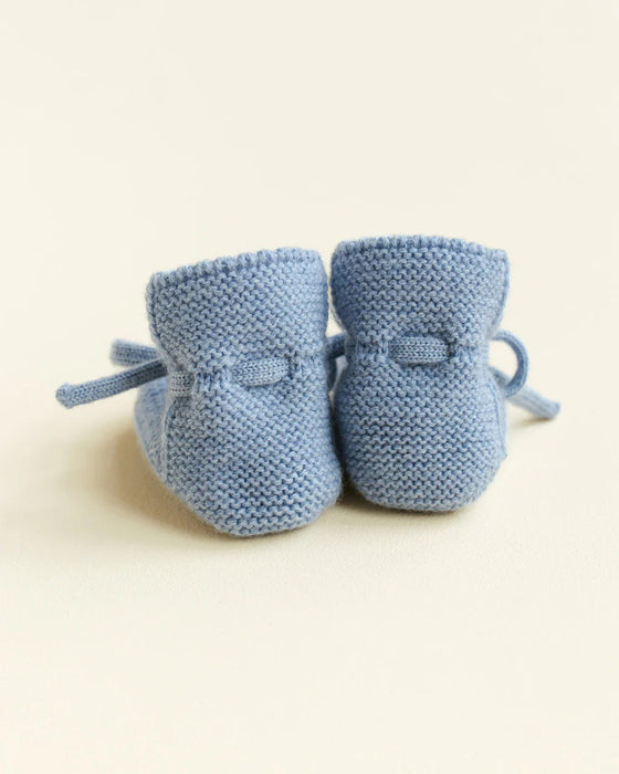 hvid Booties Light Blue