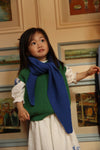 hvid Triangle scarf Josephina Cobalt Blue