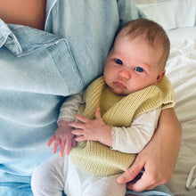  hvid Vest Harvey Baby Light Yellow