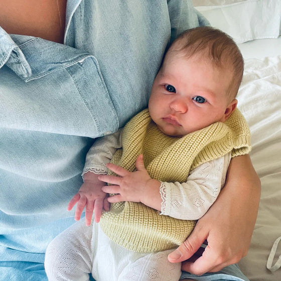 hvid Vest Harvey Baby Light Yellow