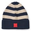 Ezra Beanie - Navy / Sandy Stripe