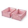Weston Storage Box M 2-pack - Rose blush