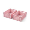 Weston Storage Box S 2-pack - Rose blush
