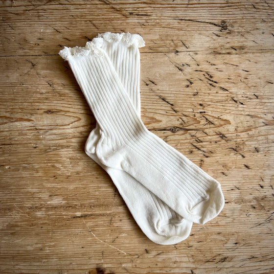 mp Denmark Julia lace socks snow white
