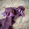 Lea lace socks - Grape