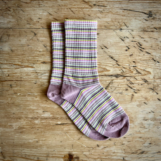 mp Denmark Stripe socks lilac shadow