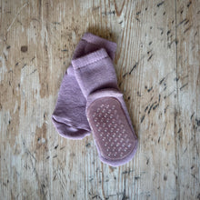  Wool socks anti slip - Wood Rose