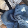 Organic Cotton Cellular Baby Blanket - Midnight Storm