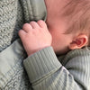 Organic Cotton Cellular Baby Blanket - Powder Mist