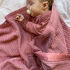 Organic Cotton Cellular Baby Blanket - Shaded Shell