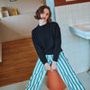 Women's Azalée Wool Jumper - Navy Blue