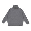 Women's Baie Wool Polo Neck - Gray Elephant