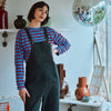 Women's Oolong T-Shirt - Blue and Red Stripes