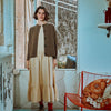 Women's Pétale Wool Cardigan - Brown Caribou