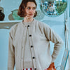 Women's Pétale Wool Cardigan - Natural Biege