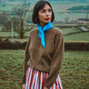 Women's Wool Jumper Thé - Speckled Brown