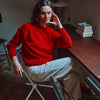 Women's Azalée Wool Jumper - Scarlett Red